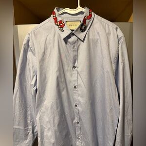 Gucci Snake Men's Button Down Shirt